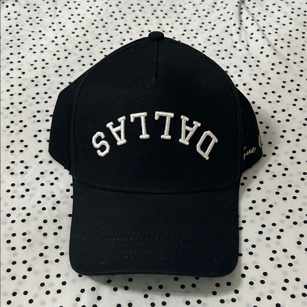 Black Dallas Embroidered Cap